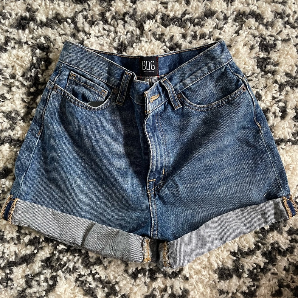 Urban outfitters BDG mom high rise mid wash shorts